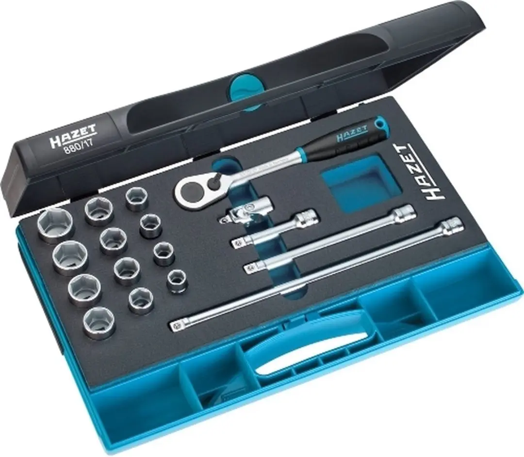 Hazet 3/8" Doppenassortiment 17-delig - Ratel & Verlengstukken - afbeelding 2 van 2
