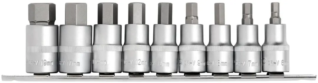 Draper 1/2" Inbusdoppen 9-delig