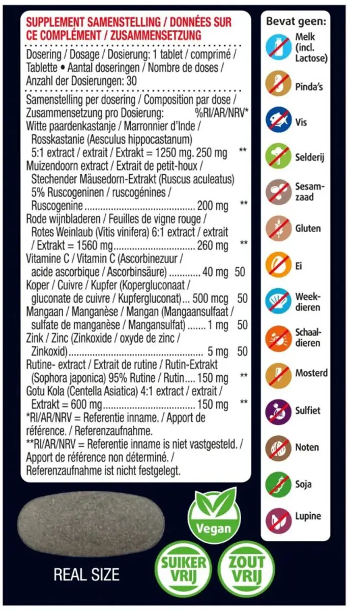 Lucovitaal Benen & Aderen Complex 60 Tabletten