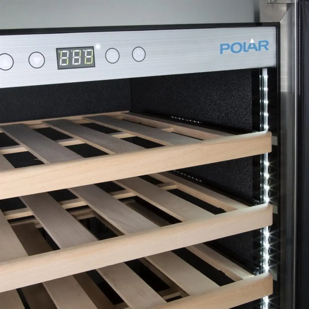 Polar G-Serie GM627 Wijnkoelkast 51 Flessen - Zilver