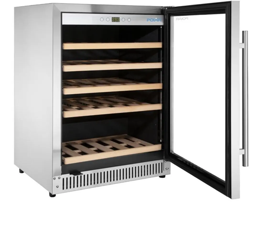 Polar G-Serie GM627 Wijnkoelkast 51 Flessen - Zilver