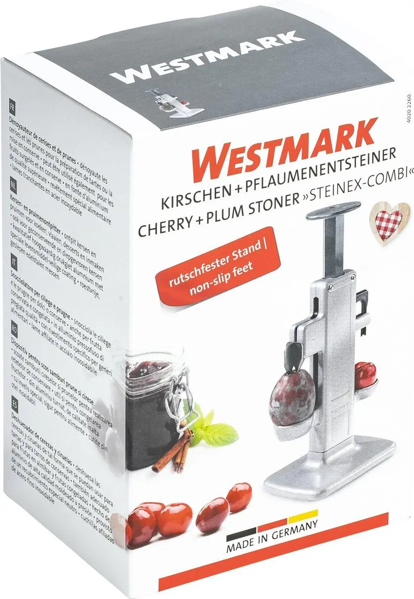 Westmark Kersen- en Pruimenontpitter Steinex-Combi 40202260 - Zilver
