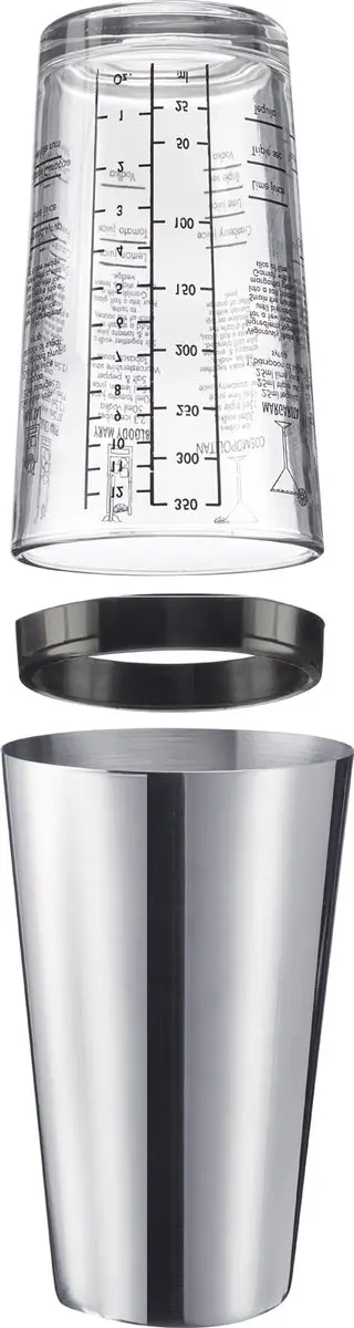 Westmark Boston Shaker Boogie Cocktailshaker 350ml - Zilver