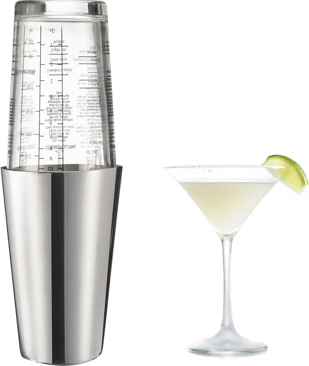 Westmark Boston Shaker Boogie Cocktailshaker 350ml - Zilver
