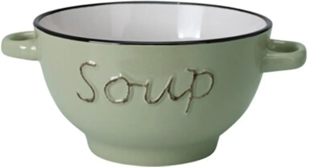 Excellent Houseware Soepkommen Gres 12-delig - 500ml - Wit