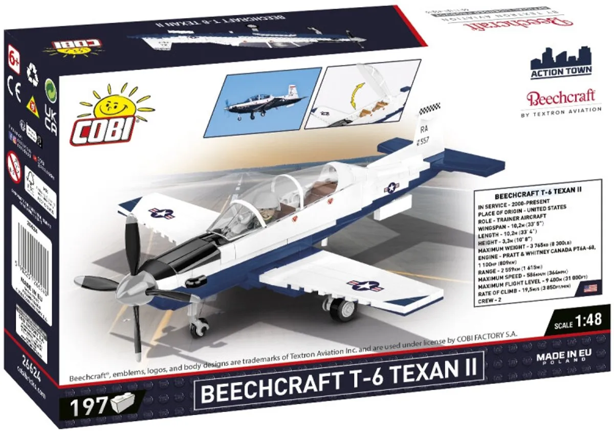 Cobi Beechcraft T-6 Texan II COBI-26624 - 197 Onderdelen
