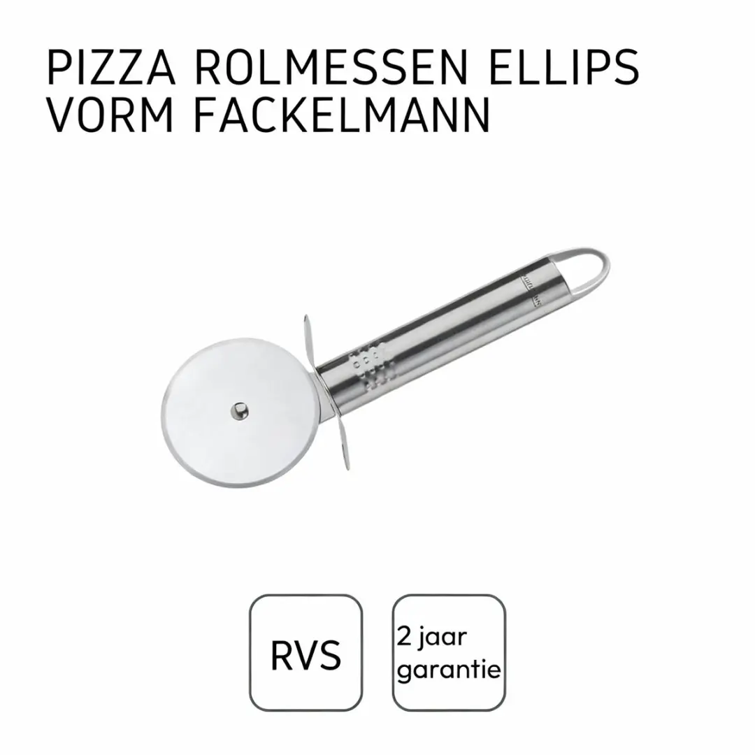 Fackelmann Pizzaroller 18,5cm - Grijs