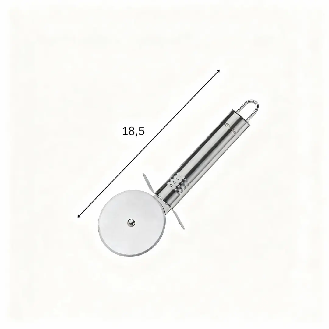 Fackelmann Pizzaroller 18,5cm - Grijs