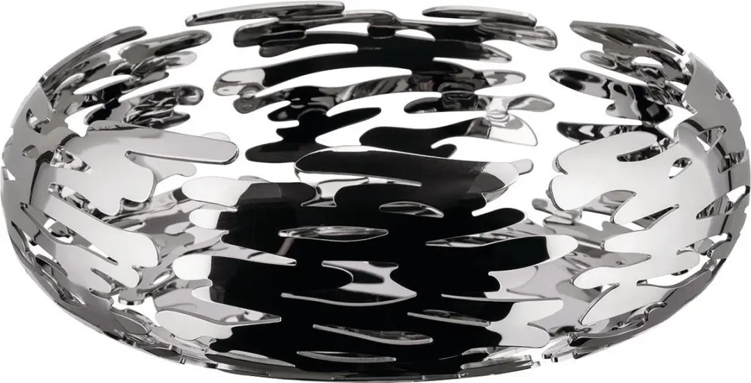 Alessi Boucquillon & Maaoui Barknest Fruitschaal 21cm - Hoogglans chroom - afbeelding 6 van 6