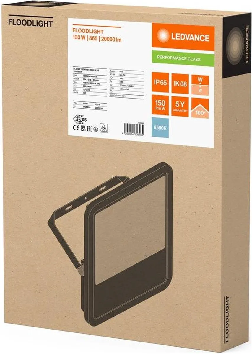 LEDVANCE LED Floodlight 133W 20.000lm - Wit - IP65 - afbeelding 6 van 6
