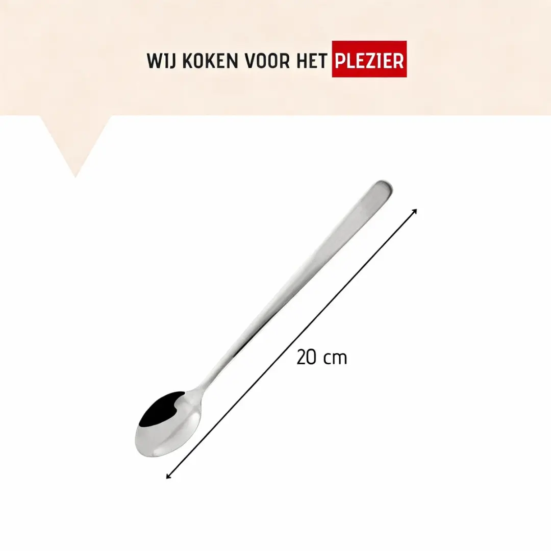 Fackelmann 41421 Theelepels Set - 3 Stuks 20cm Grijs