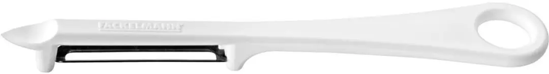 Fackelmann Groenteschiller 16,5cm - Links/Rechts - Wit/Zwart