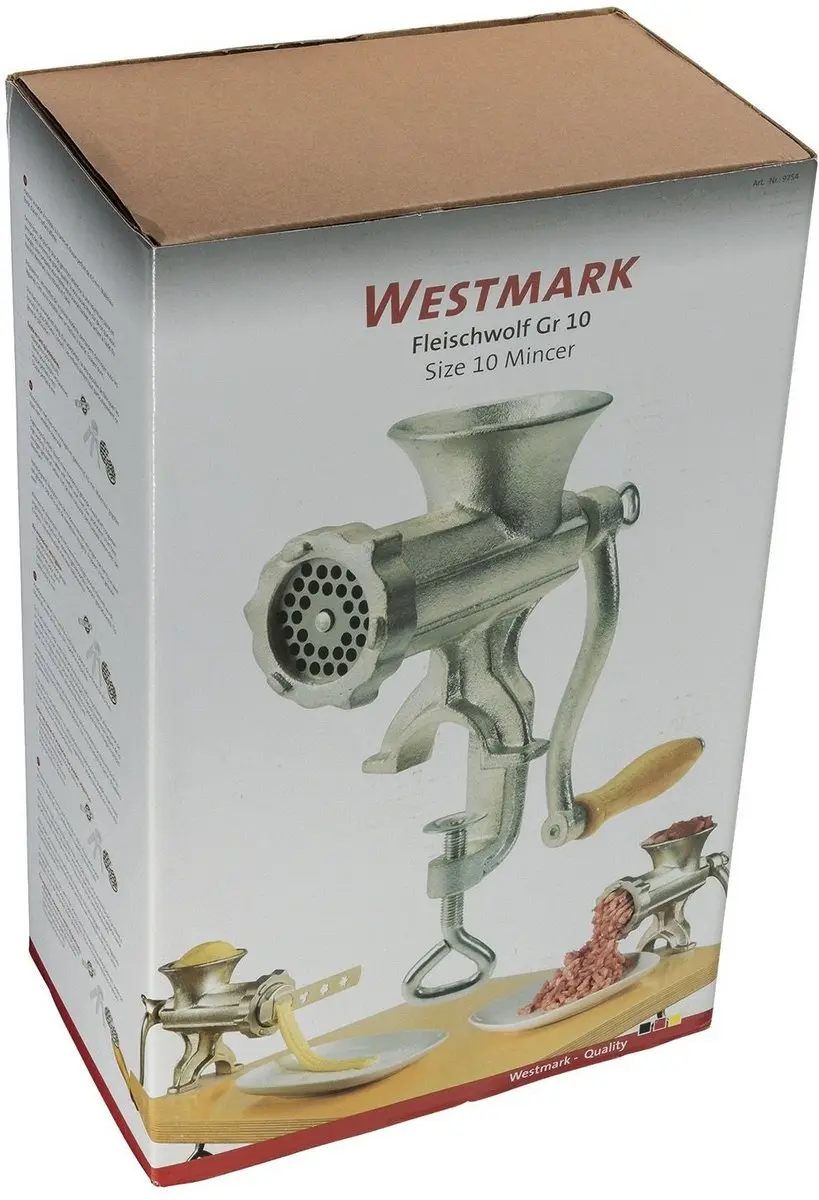 Westmark Classic Vleesmolen Maat 10 - Zilver/zwart
