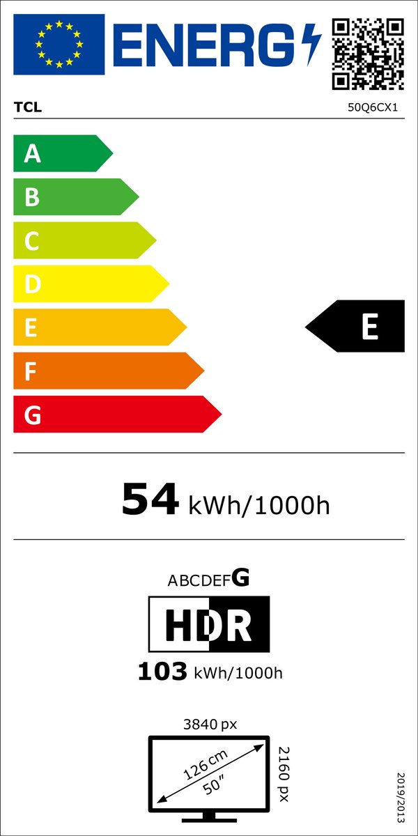 TCL 50Q6C - 50 inch - 4K QD-MiniLED - 2025