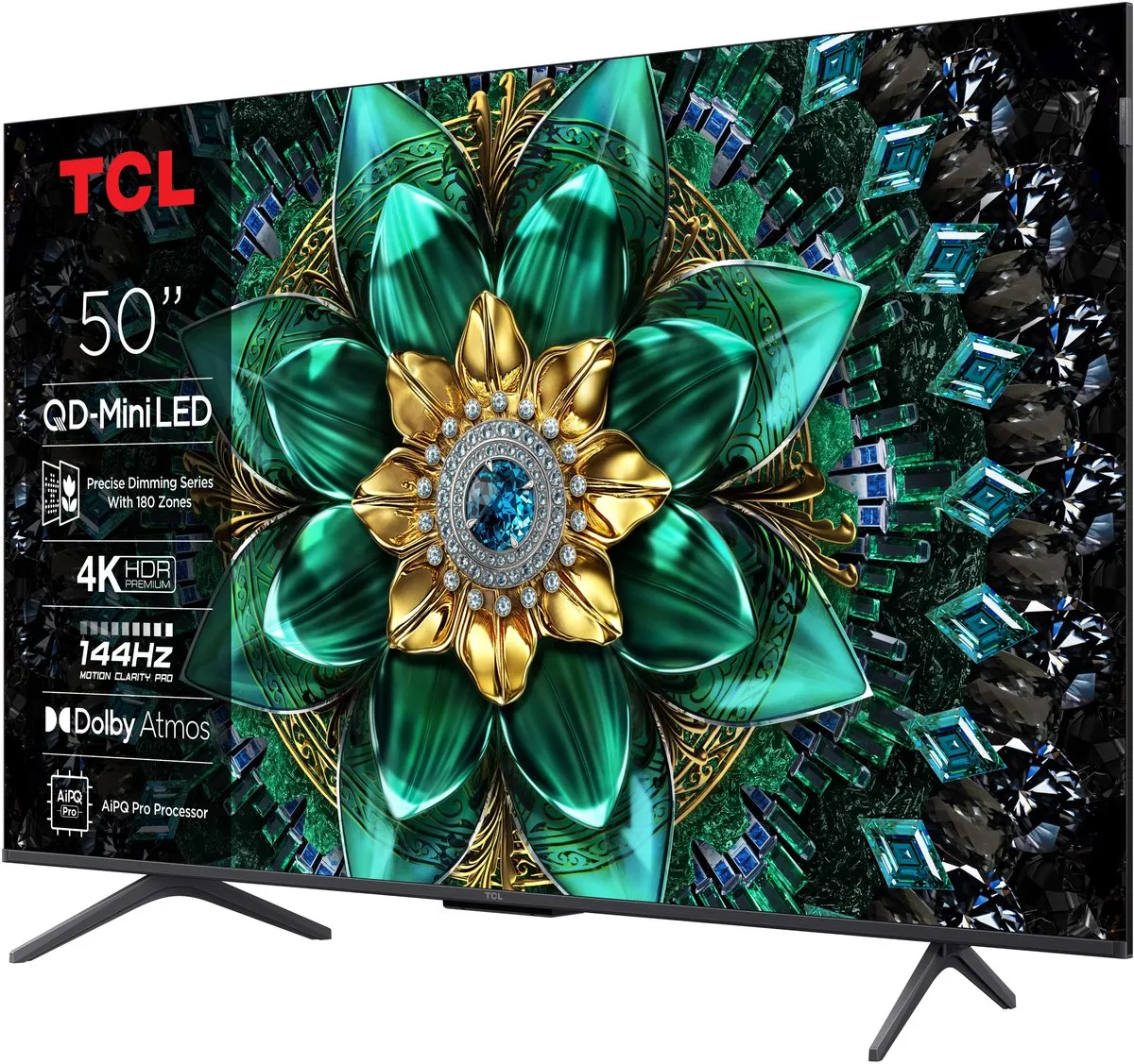 TCL 50Q6C 50 inch QD-MiniLED TV - Metallic