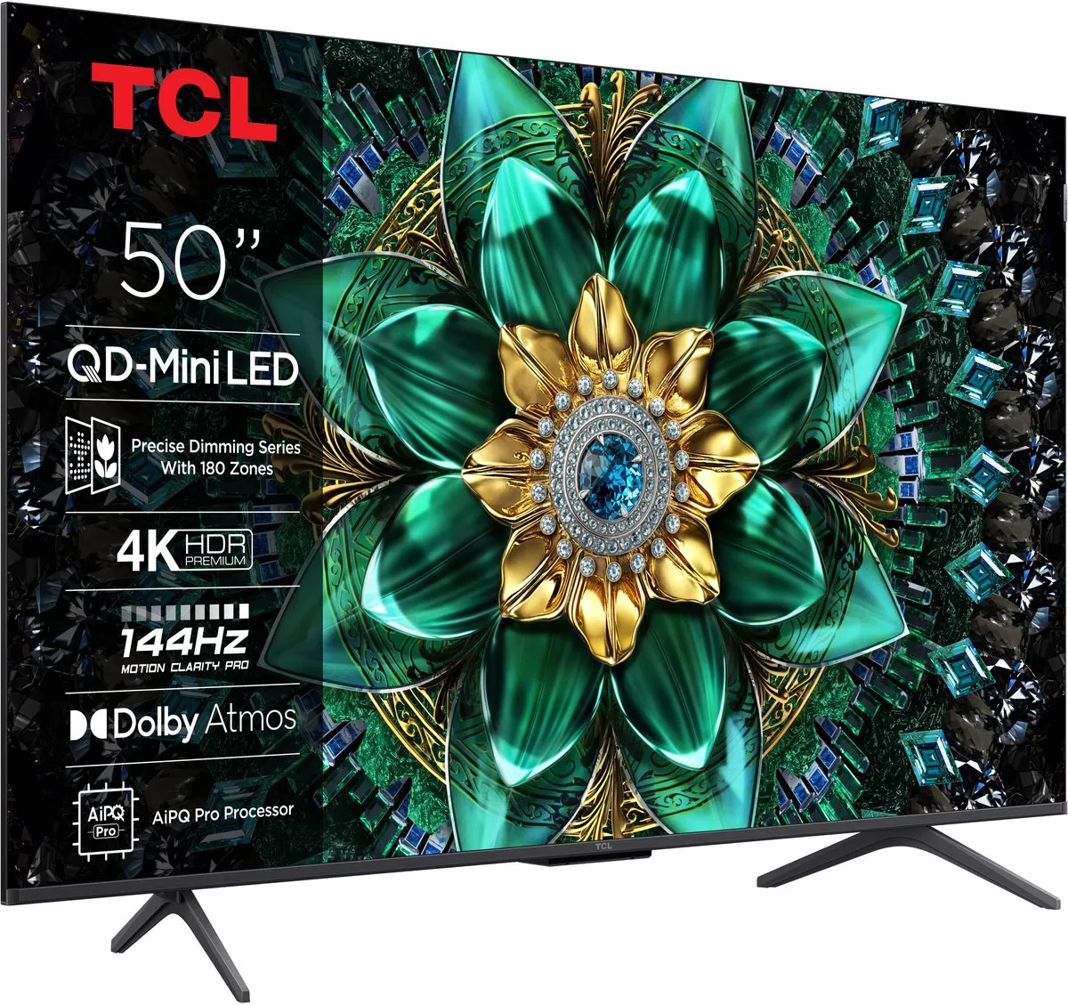 TCL 50Q6C 50 inch QD-MiniLED TV - Metallic