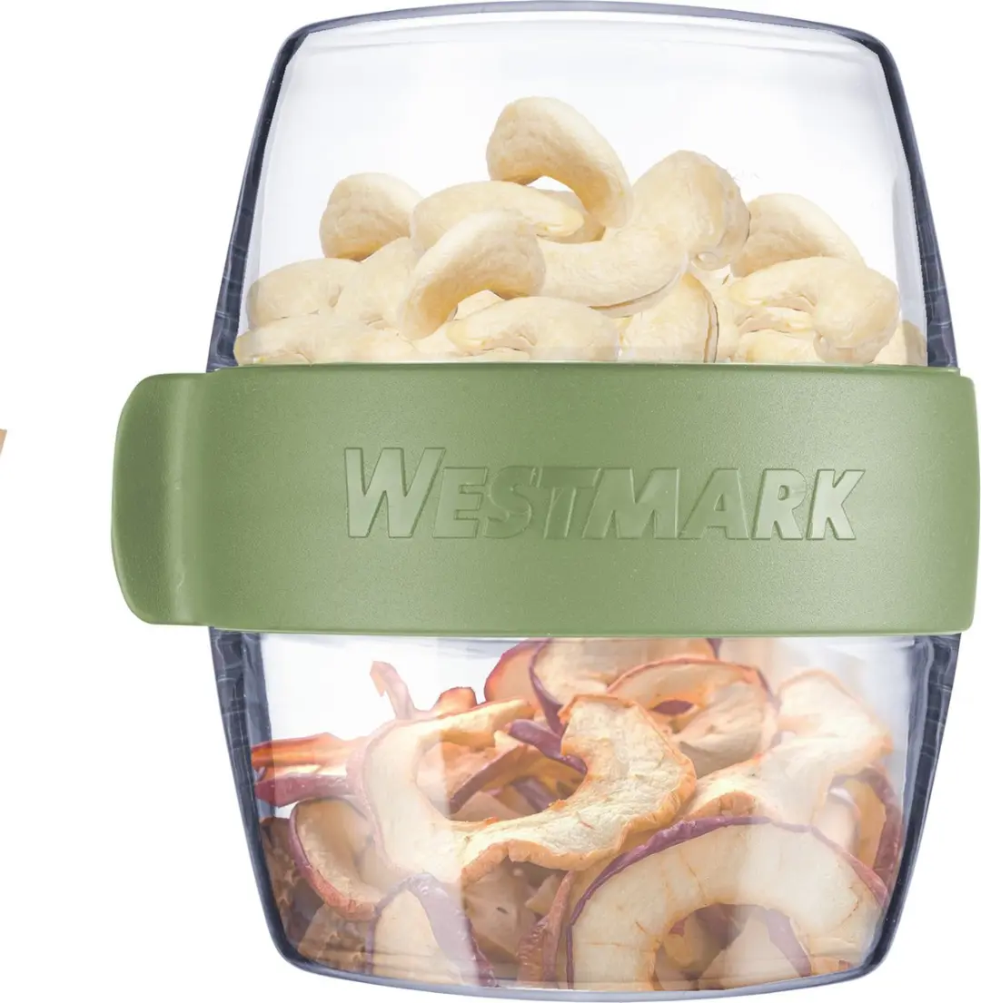 Westmark Pocket Box Mini Maaltijdbakje 400ml - 2x200ml Muntgroen