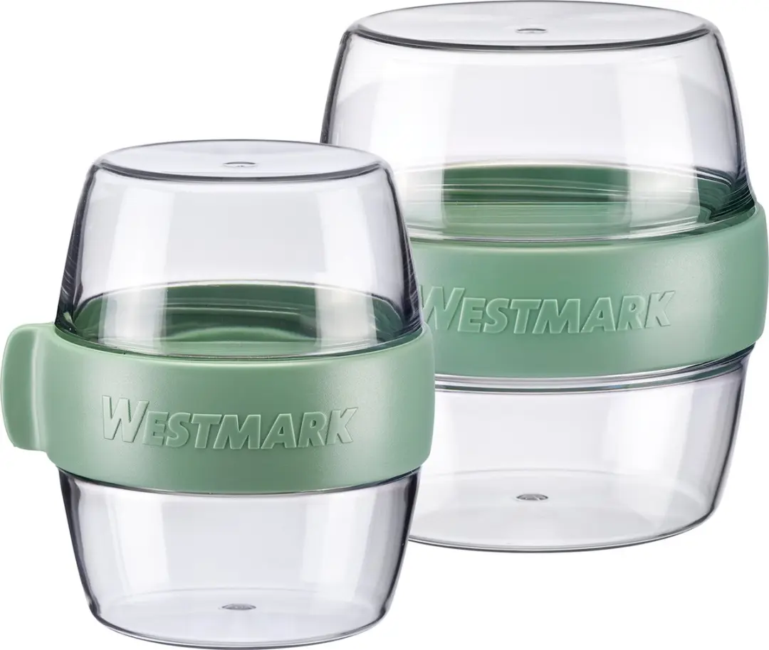 Westmark Pocket Box Mini Maaltijdbakje 400ml - 2x200ml Muntgroen