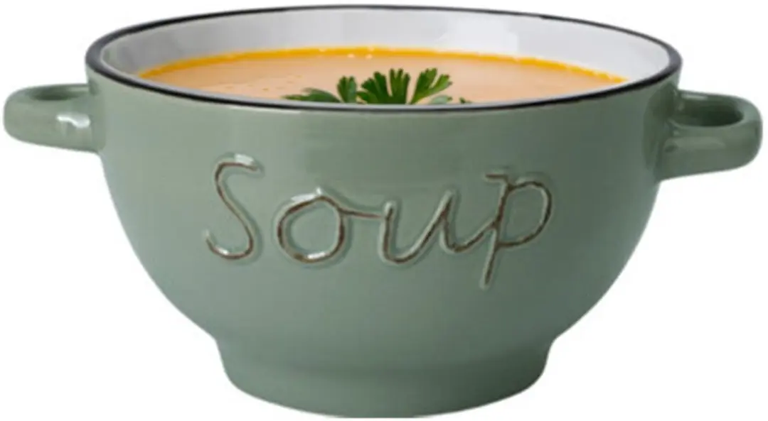 Excellent Houseware Soepkommen Gres 500ml - 8 Stuks - Wit