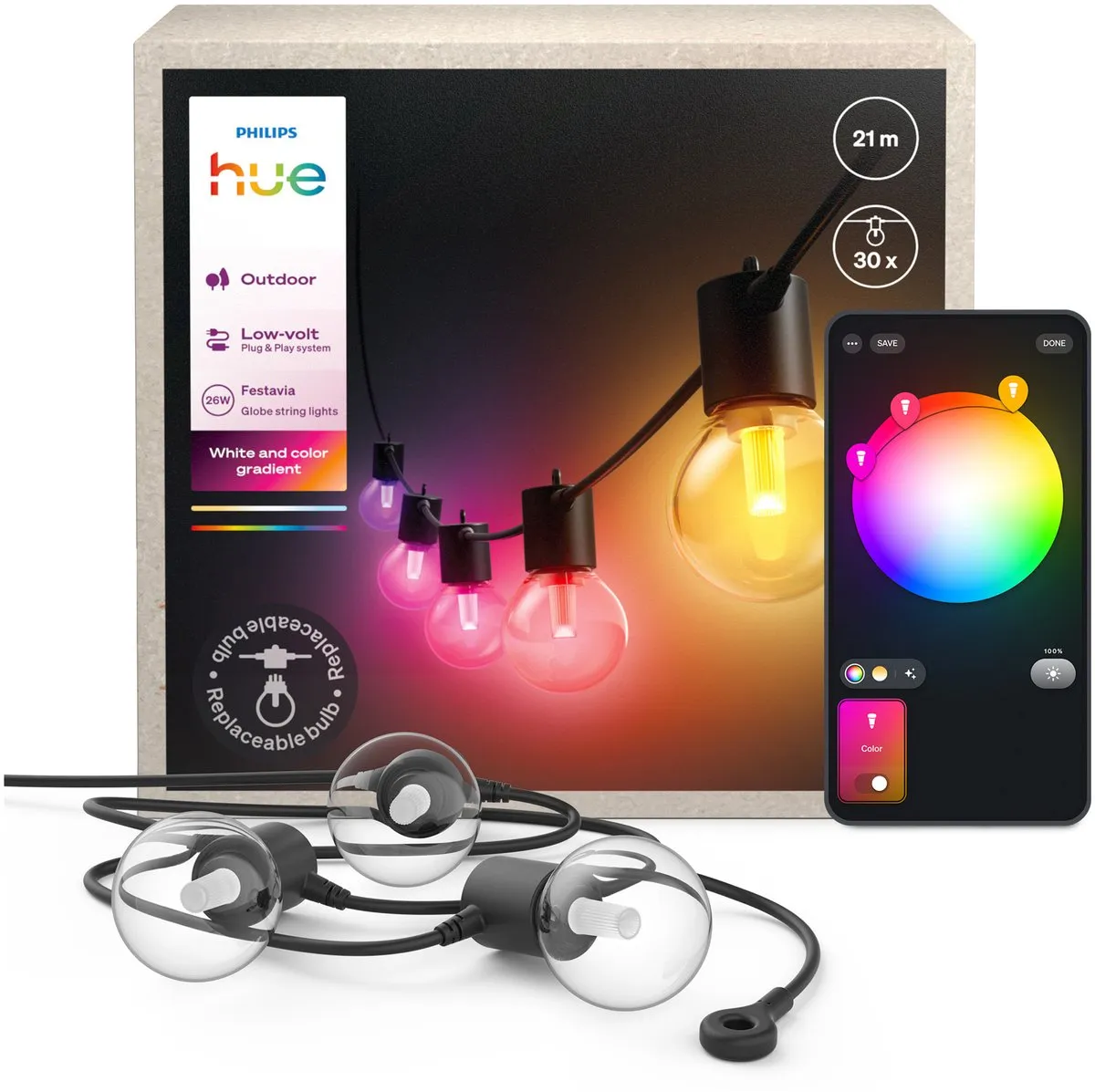 Philips Hue Festavia Lichtsnoer 21m
