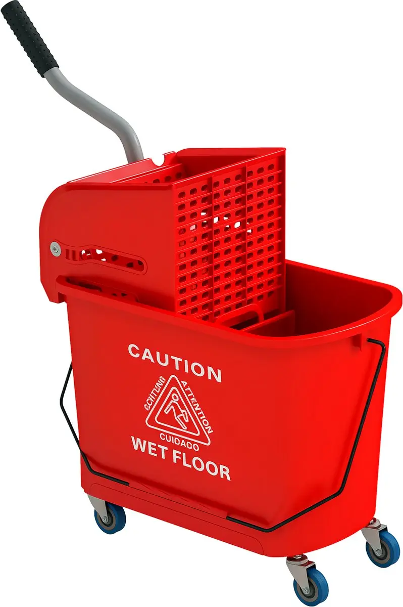 Homcom Dweil-emmer met wringer 20L