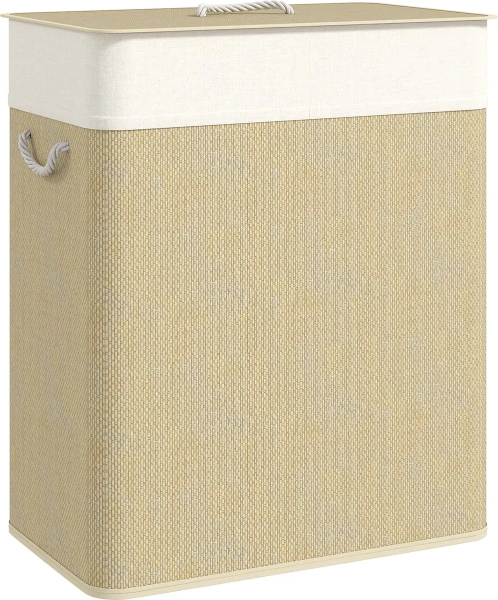 Homcom Wasmand Bamboe 52x32x63cm
