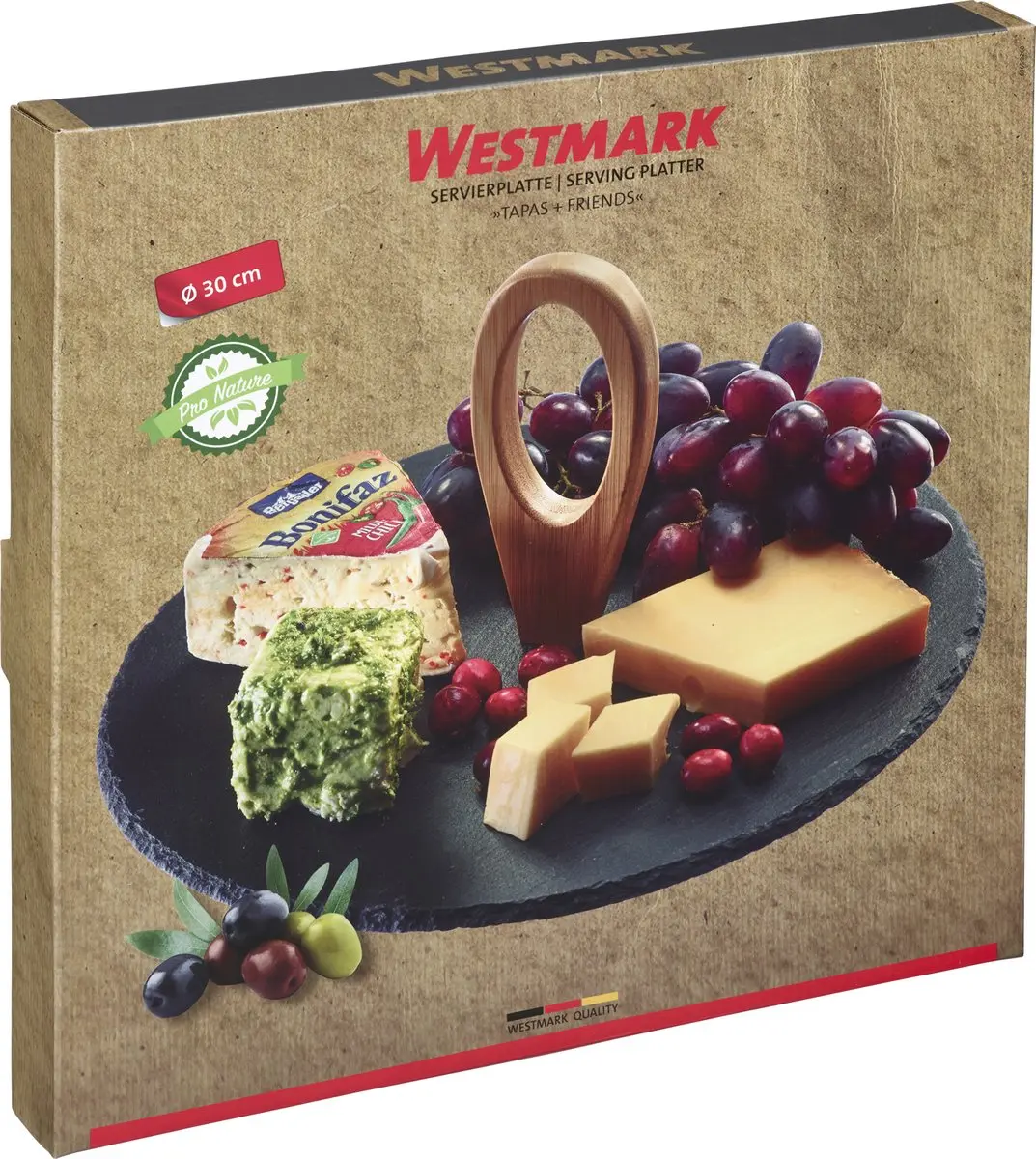 Westmark Serveerplateau Tapas Leisteen - Ø30cm