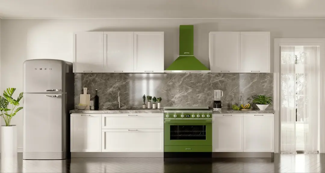 Smeg KPF9OG Afzuigkap Groen - 630 m³/u