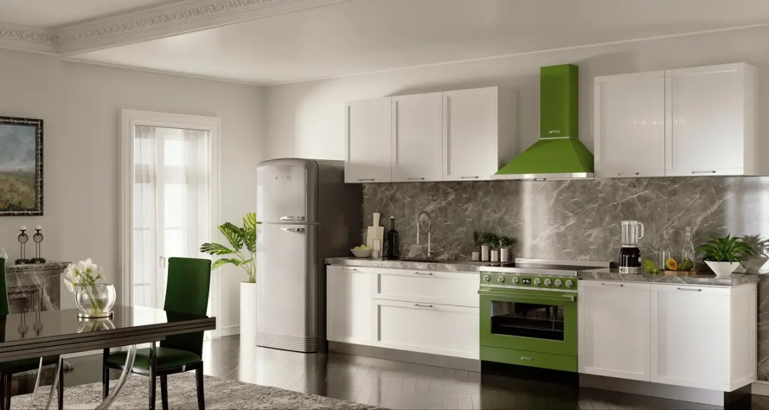 Smeg KPF9OG Afzuigkap Groen - 630 m³/u
