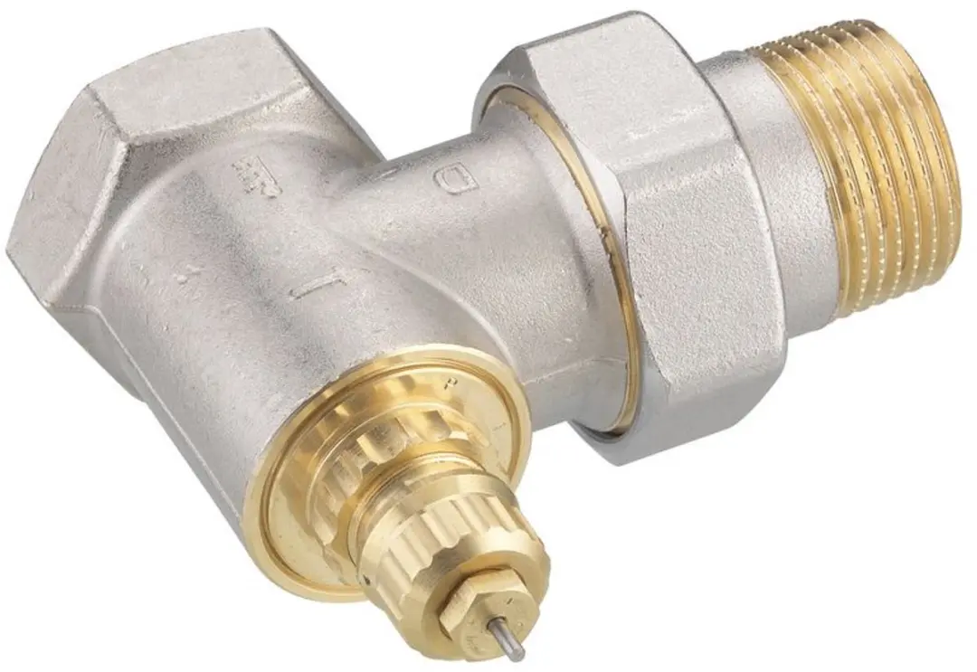 Danfoss Ventielhuis RA-G 25 R 1/1 Hoek - Mat vernikkeld