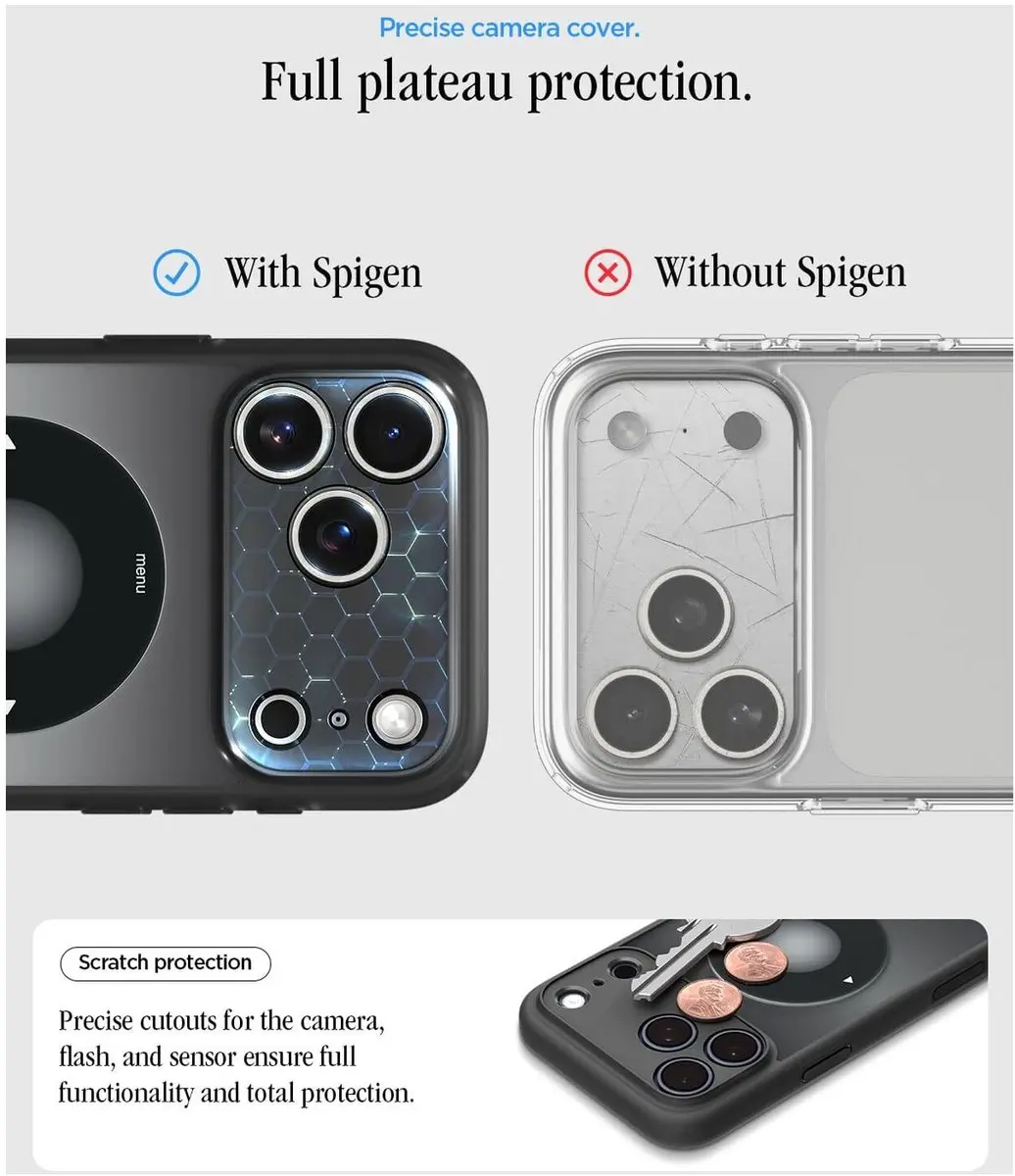 Spigen Ultra Hybrid MagFit ACS10076 Hoesje - iPhone 17 Pro - Zwart
