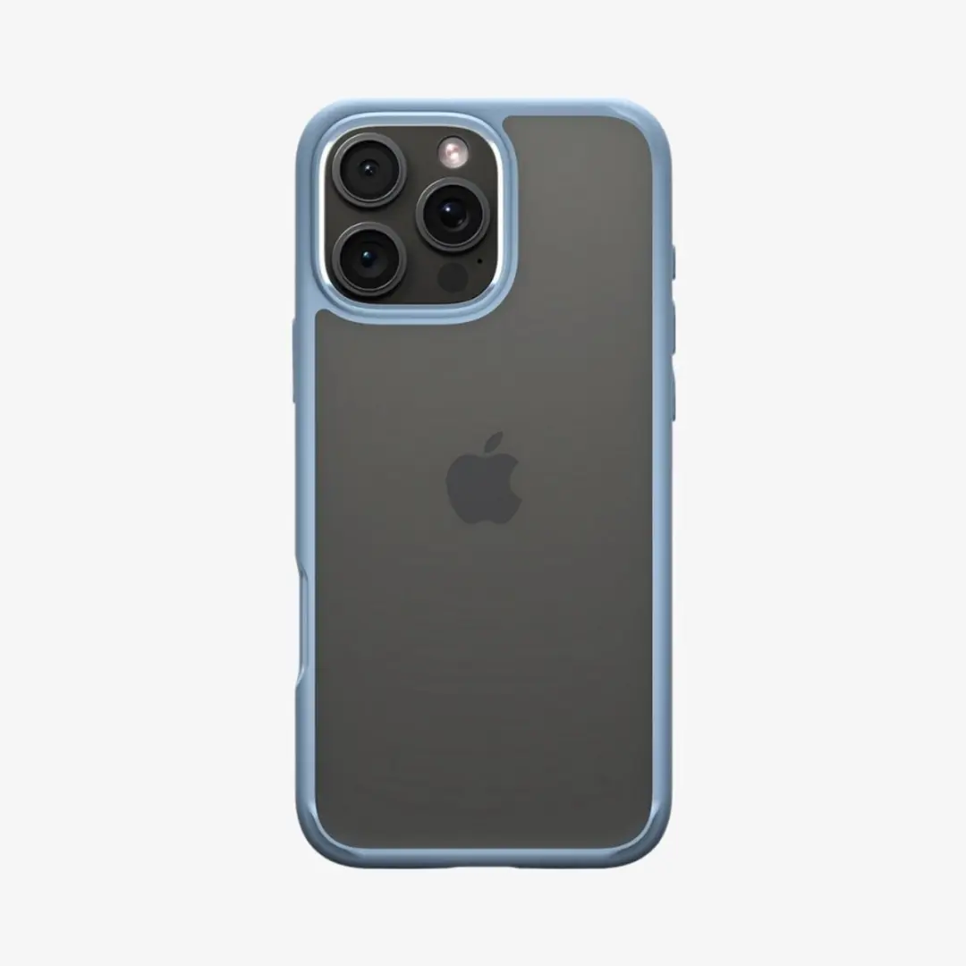 Spigen Crystal Hybrid 8809971229654 Hoesje - iPhone 16 Pro Max - Transparant Blauw