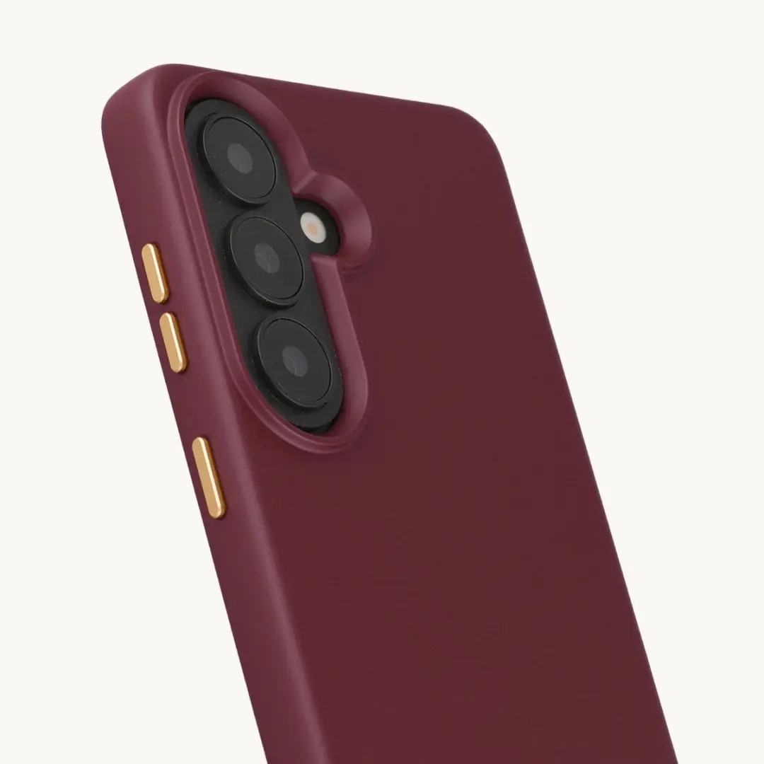 Selencia Hoesje Samsung Galaxy S26 Rivièra - Bold Burgundy - MagSafe
