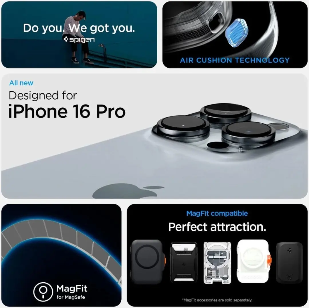 Spigen Ultra Hybrid T MagFit Hoesje iPhone 16 Pro - MagSafe - Wit