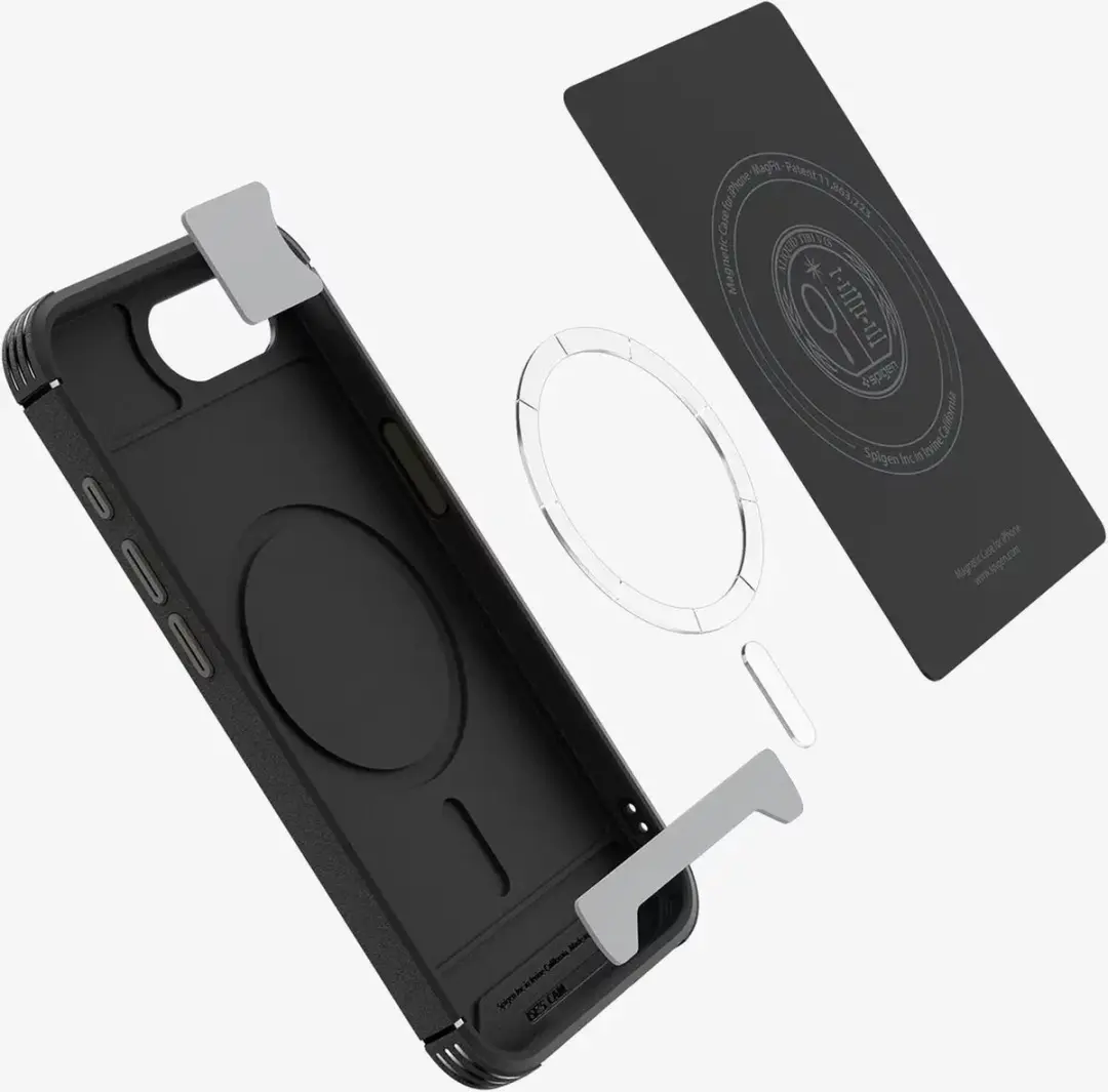 Spigen Core Armor MagFit BACK-214943 Hoesje - iPhone 16/17 - Zwart