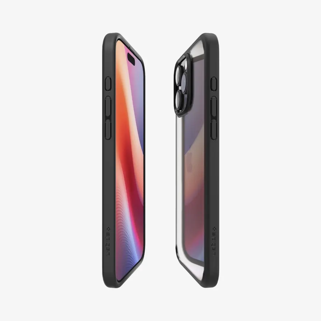 Spigen Crystal Hybrid 8809971229678 Hoesje - iPhone 16 Pro Max - Zwart