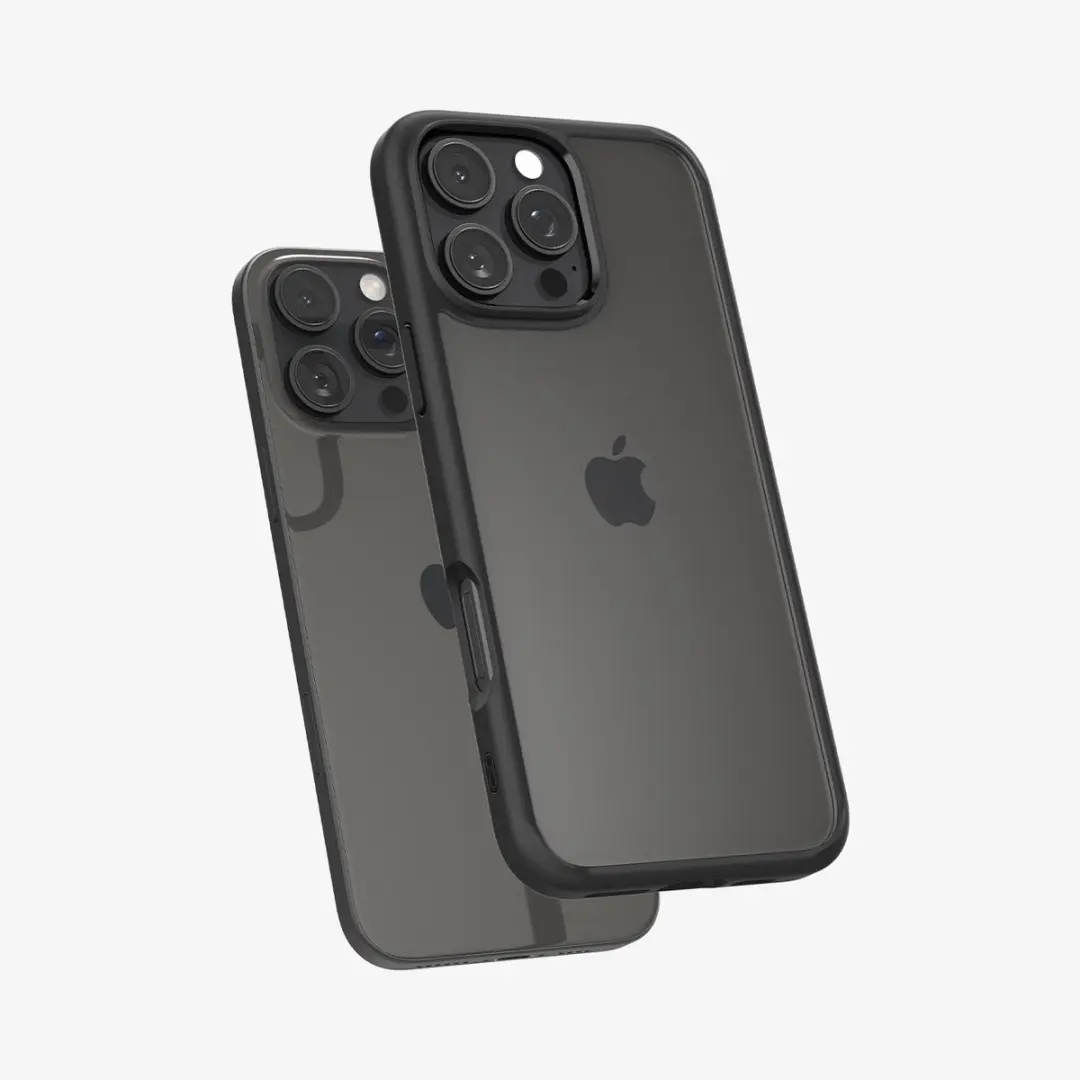Spigen Crystal Hybrid 8809971229678 Hoesje - iPhone 16 Pro Max - Zwart