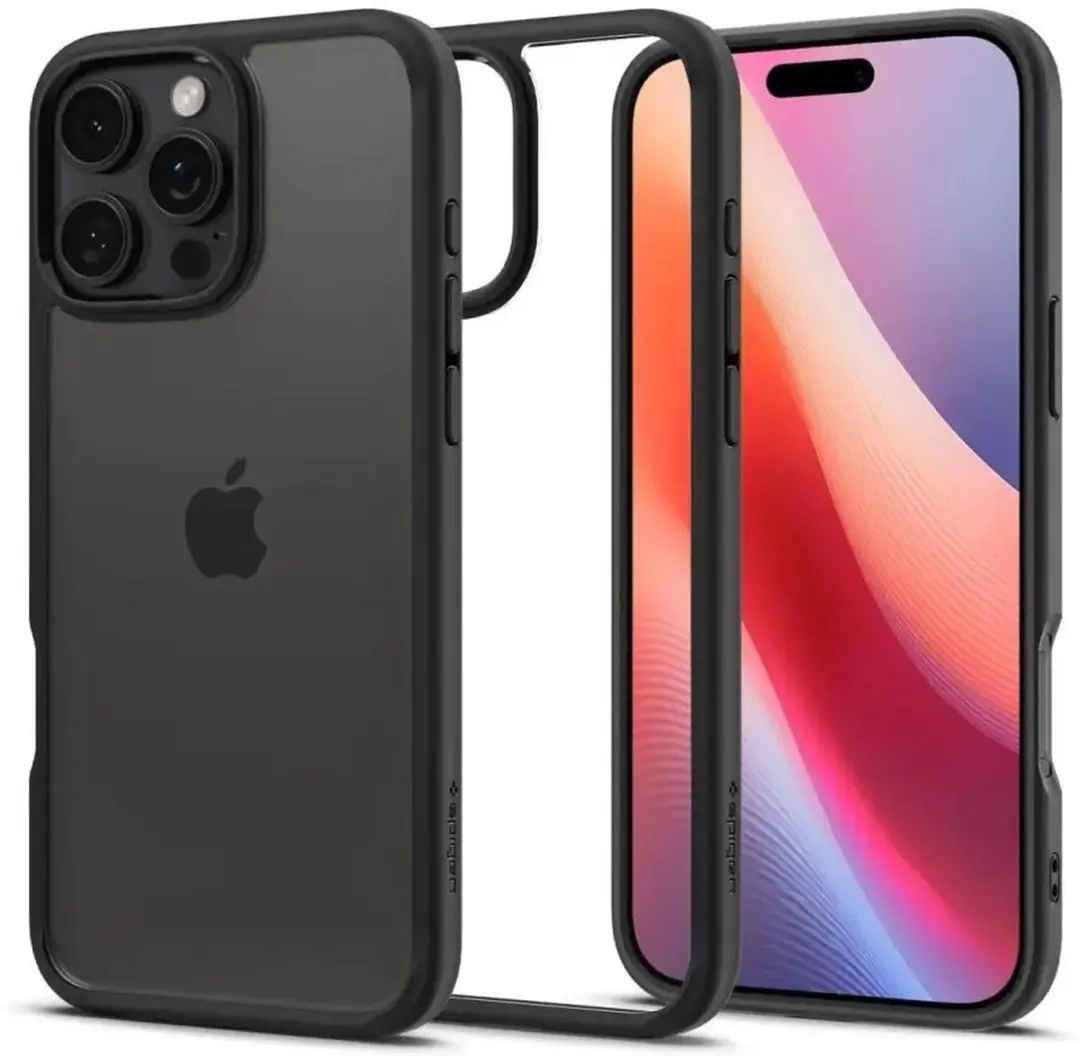 Spigen Crystal Hybrid 8809971229678 Hoesje - iPhone 16 Pro Max - Zwart