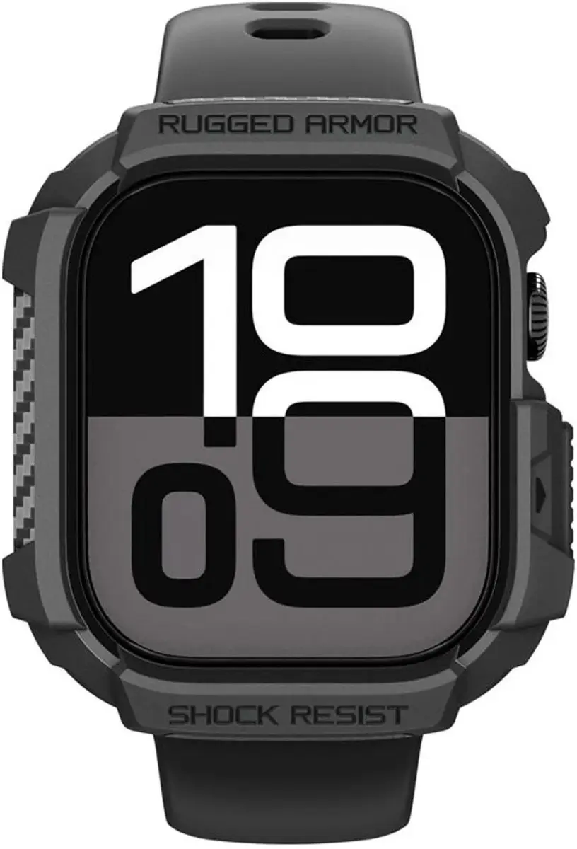Spigen Rugged Armor 2 Hoesje Apple Watch 10/11 46mm - Matte Zwart