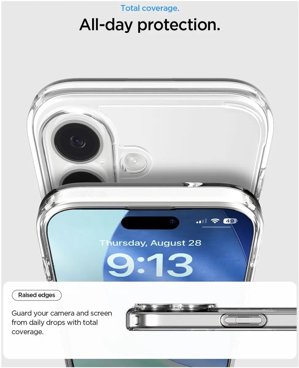 Spigen Ultra Hybrid ACS10080 Hoesje - iPhone 17 - Transparant