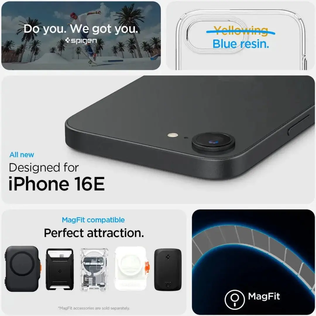 Spigen Crystal Flex MagFit Hoesje iPhone 16/17 - Transparant Wit