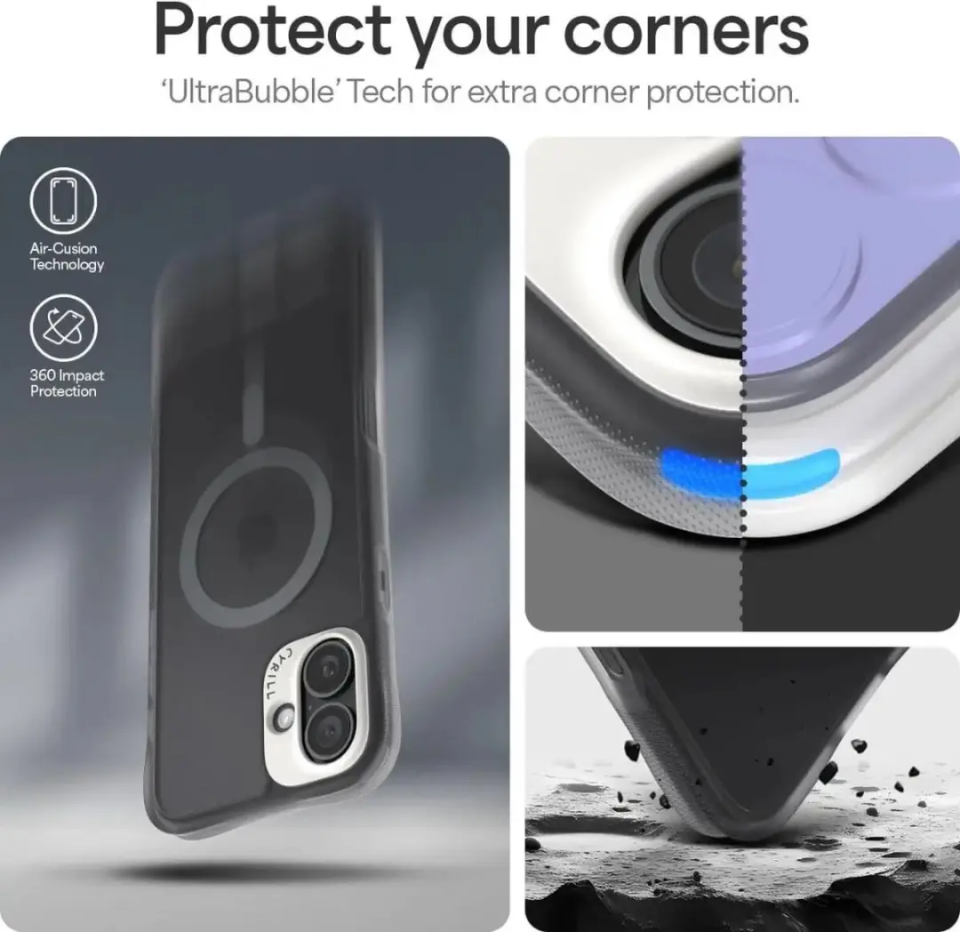 Spigen Hoesje ACS08258 iPhone 16 - Grijs - afbeelding 6 van 6