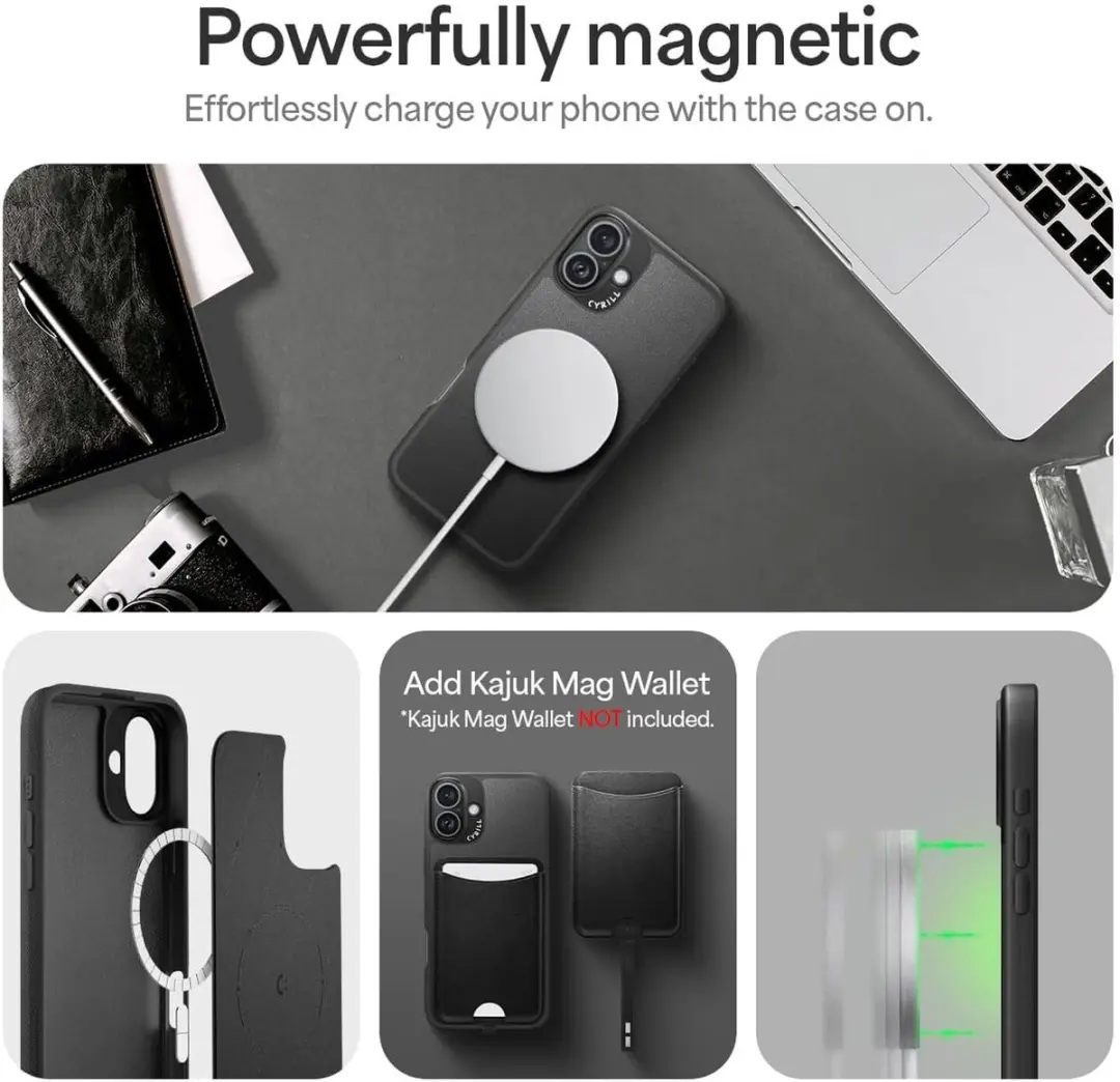 Spigen Cyrill Kajuk Mag Hoesje ACS08402 - iPhone 16 Plus - Zwart