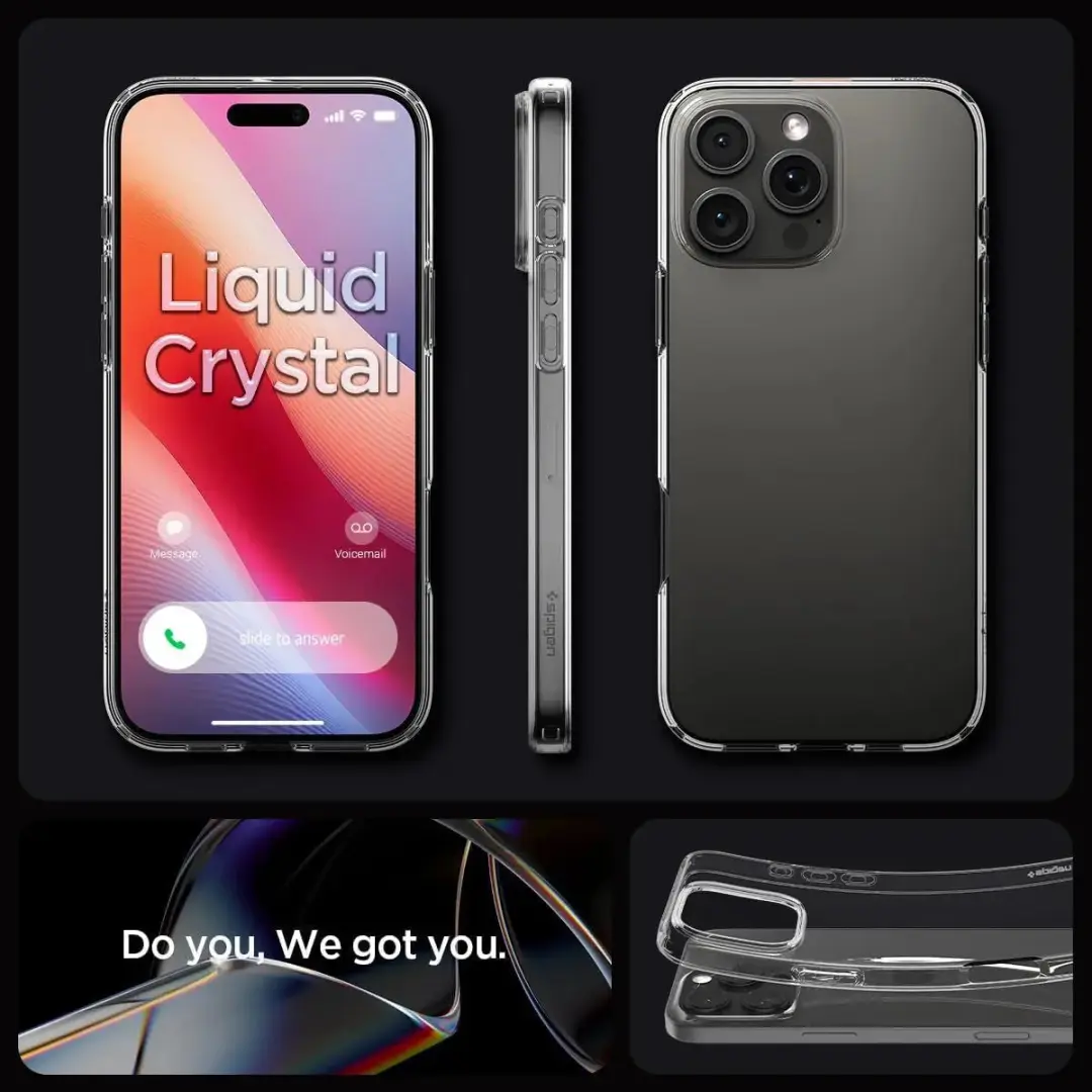 Spigen Crystal Flex Hoesje iPhone 16 Pro Max - Transparant