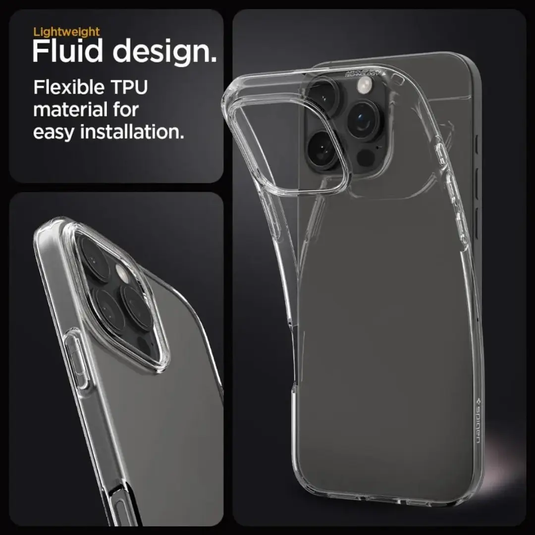 Spigen Crystal Flex Hoesje iPhone 16 Pro Max - Transparant