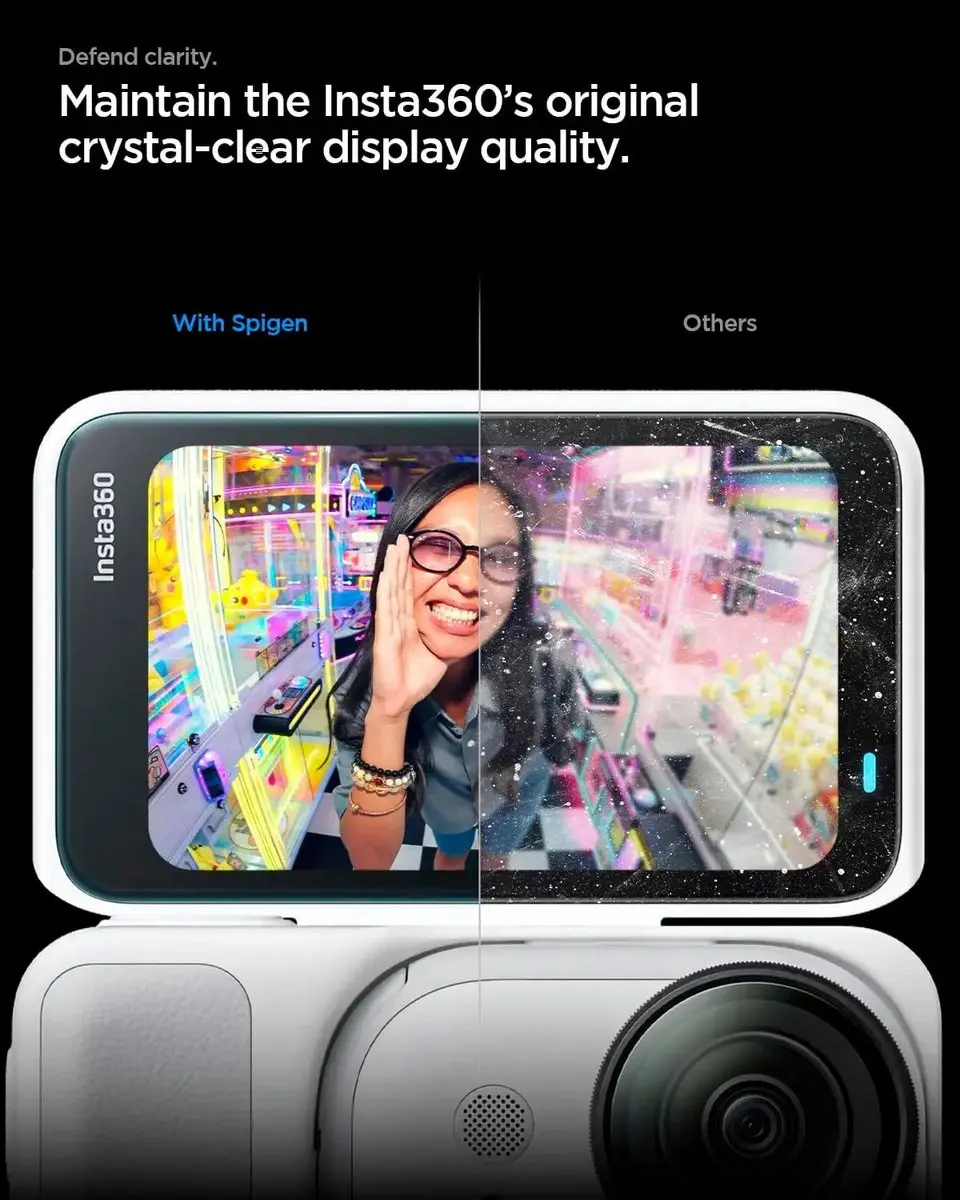 Spigen Screenprotector Insta360 Go Ultra - 9H Glas - 2 Stuks