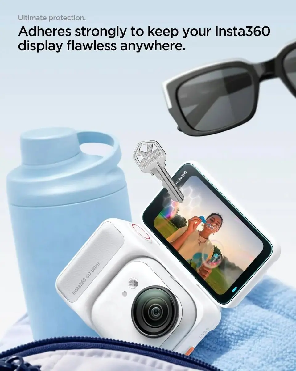 Spigen Screenprotector Insta360 Go Ultra - 9H Glas - 2 Stuks
