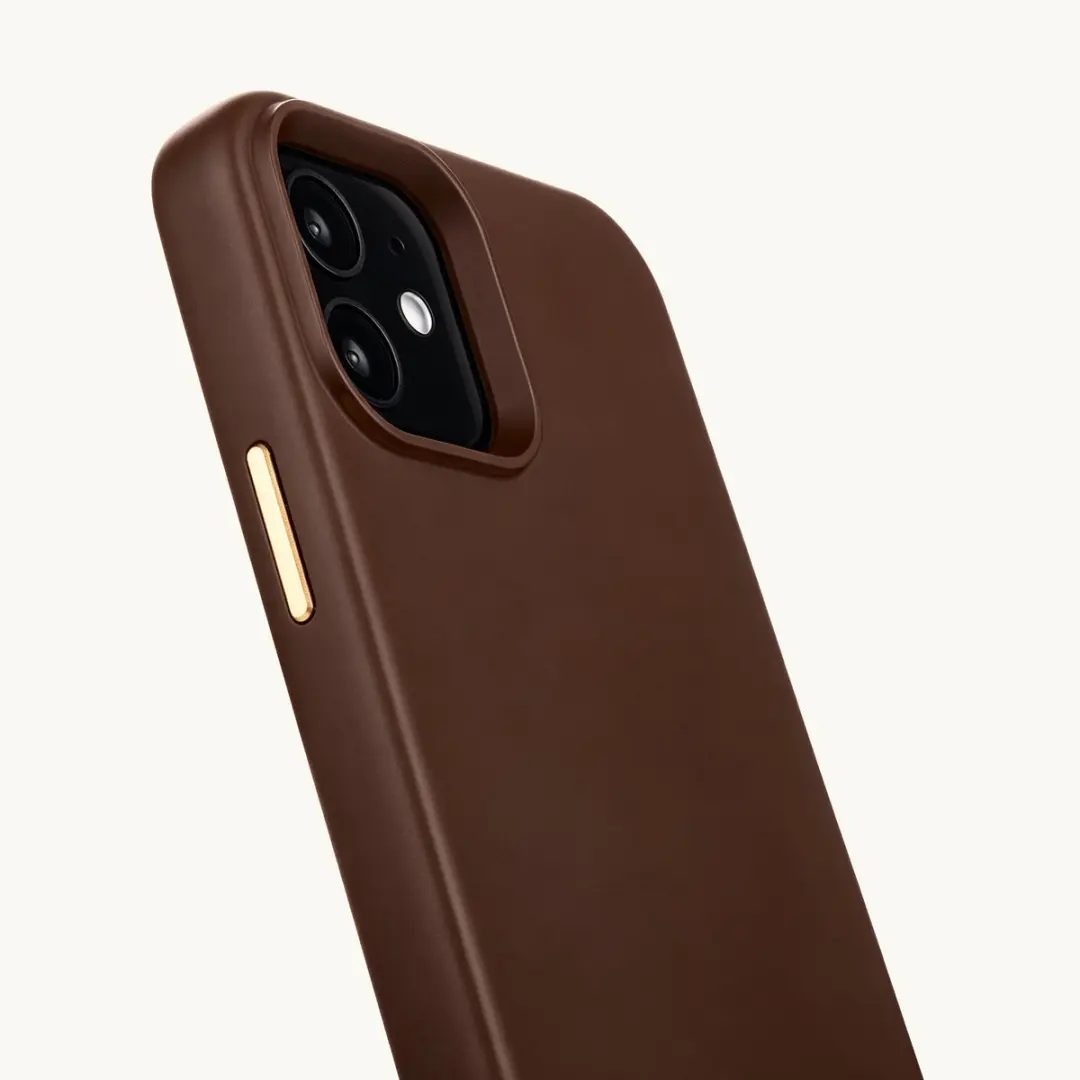 Selencia Hoesje iPhone 12 Pro/12 Rivièra Choco Brown - MagSafe