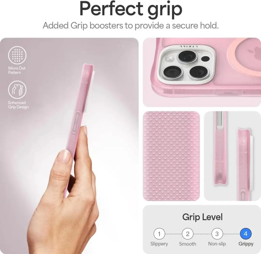 Spigen Hoesje ACS08247 iPhone 16 Pro Max - MagSafe Roze - afbeelding 6 van 6