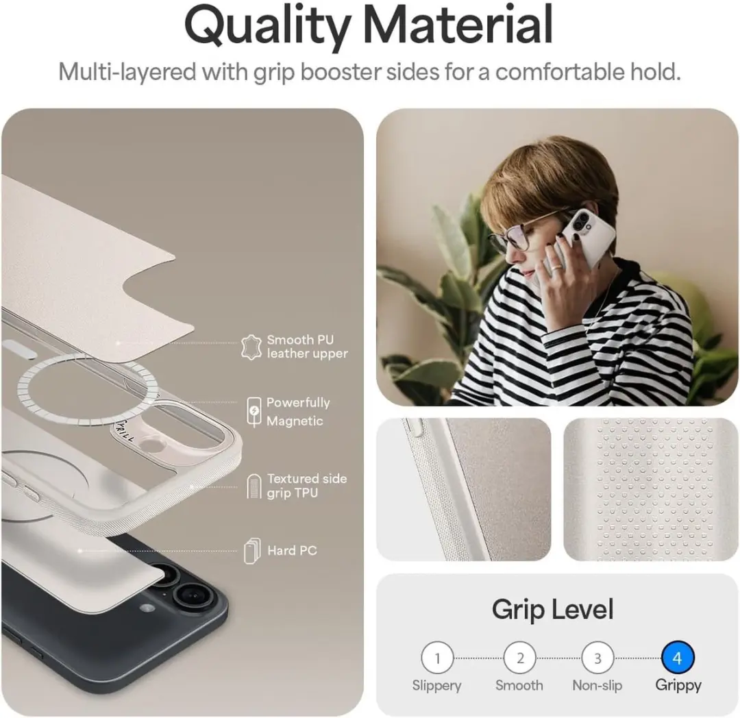 Spigen Cyrill Kajuk Mag Hoesje iPhone 16 Plus - Cream - ACS08403